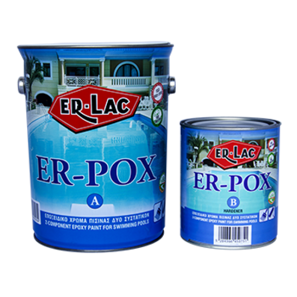 ER-POX Εποξειδικό χρώμα πισίνας 3+1 LT ER-LAC 2Σ 