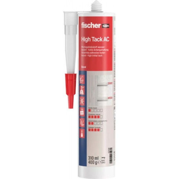 HIGH TACK MS ΥΒΡΙΔΙΚΗ ΚΟΛΛΑ ΛΕΥΚΗ - 290ml FISCHER