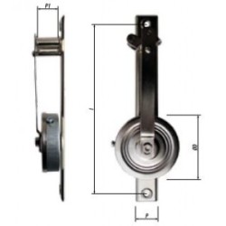 Εξωτερικός μηχανισμός πλα'ι'νός για μπαλκονόπορτα 8 μέτρων