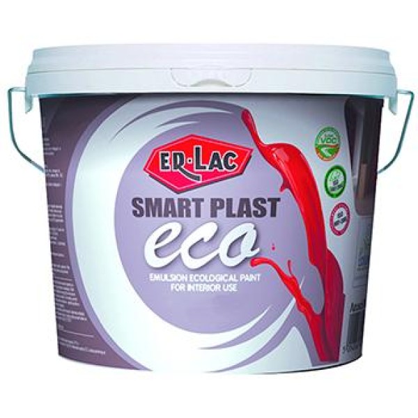 SMART PLAST ECO Άοσμο οικολογικό χρώμα ERLAC με μεγάλη απόδοση-9lt