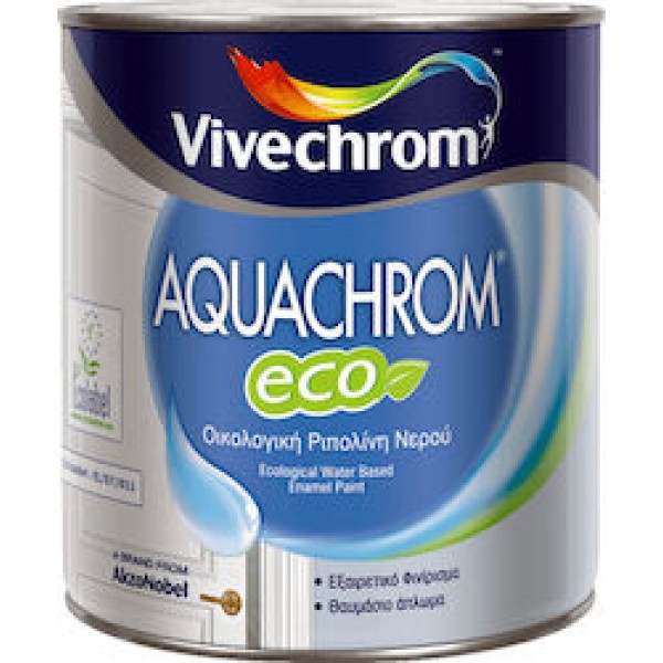 AQUACHROM ECO Satin Οικολογική Ριπολίνη Νερού Εξαιρετικής Ποιότητας VIVECHROM 2,5lt