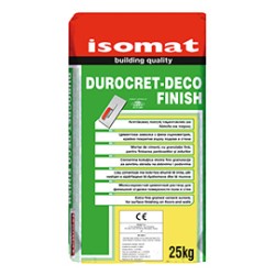 DUROCRET-DECO FINISH ISOMAT Λεπτόκοκκη πατητή τσιμεντοκονία για δάπεδα και τοίχους 