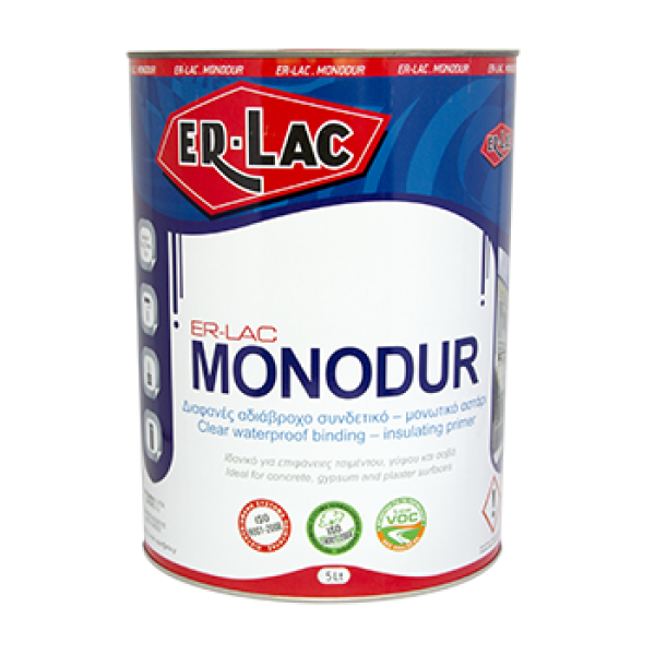ER-LAC MONODUR Διαφανές αδιάβροχο μονωτικό αστάρι-5lt