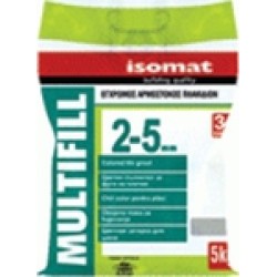 Έγχρωμος αρμόστοκος πλακιδίων isomat MULTIFILL 2-5mm-5kg
