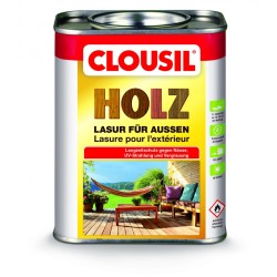 CLOUSiL Έγχρωμο Βερνίκι Εμποτισμού, Συντηρητικό και Χρώμα Ξύλου για Εξωτερική Χρήση Βάσης Διαλυτικού, 0,75LT