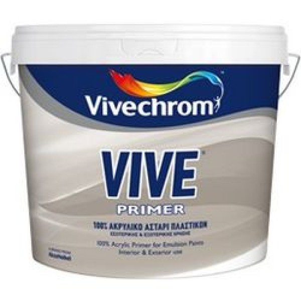 VIVE PRIMER 100% Ακρυλικό Αστάρι Πλαστικών VIVECHROM 10lt